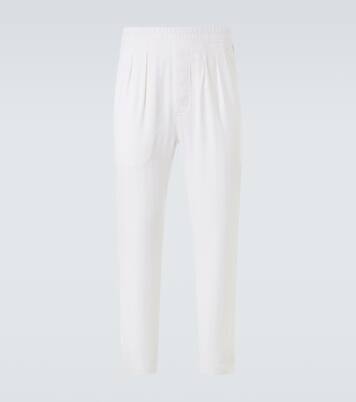 Cotton and silk straight pants | Tom Ford