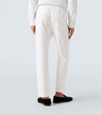 Cotton and silk straight pants | Tom Ford