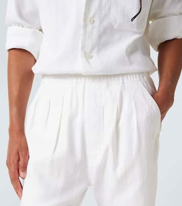 Cotton and silk straight pants | Tom Ford