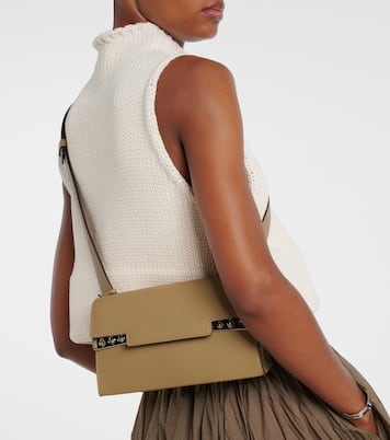 Schultertasche Tempête City Small aus Leder | Delvaux