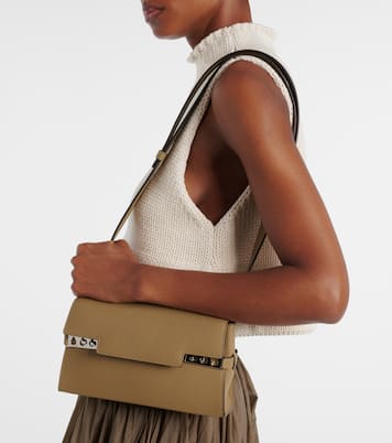 Schultertasche Tempête City Small aus Leder | Delvaux