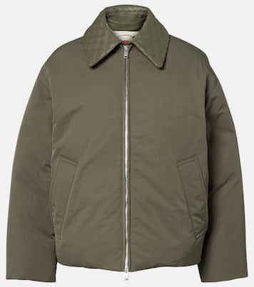 Intrecciato leather-trimmed down jacket | Bottega Veneta