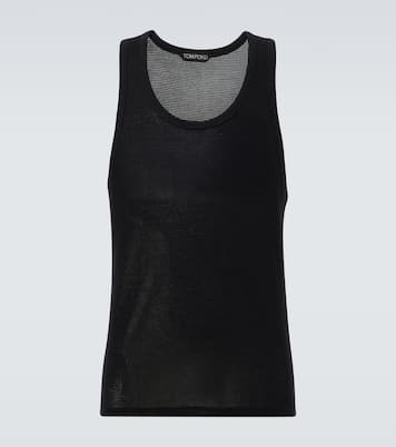Tank top de algodón semitransparente | Tom Ford