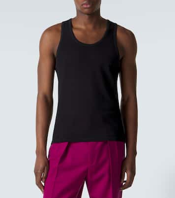 Tank top de algodón semitransparente | Tom Ford