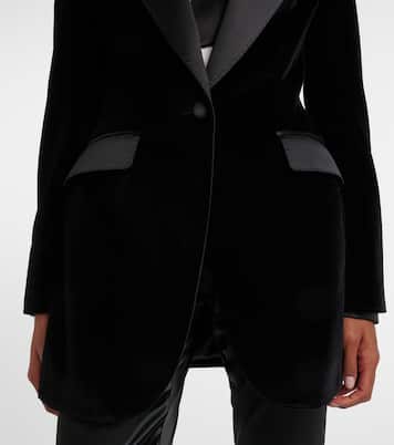 Smokingjacke aus Samt | Dolce&Gabbana