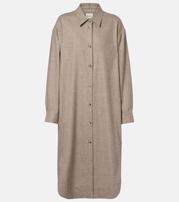Gloria wool and cashmere shirt dress | Khaite