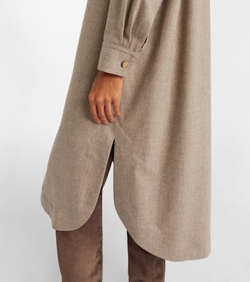 Gloria wool and cashmere shirt dress | Khaite
