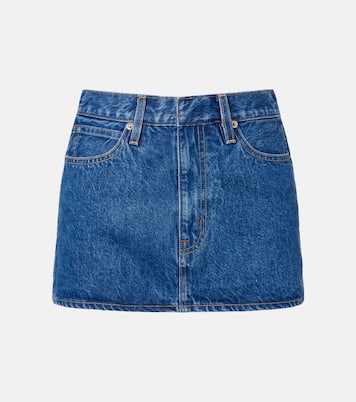 Micro denim miniskirt | Slvrlake