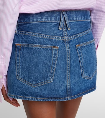 Micro denim miniskirt | Slvrlake