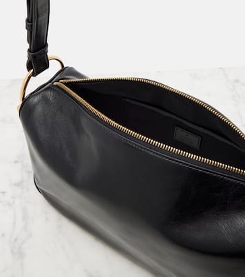 Schultertasche Half Horsebit Medium aus Leder | Gucci