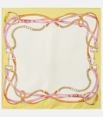 Bedrucktes Tuch aus Seiden-Twill | Gucci