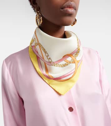 Bedrucktes Tuch aus Seiden-Twill | Gucci