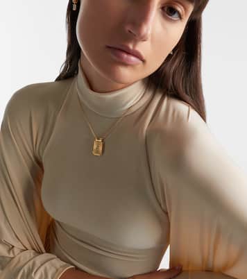 Luck 18kt gold pendant necklace with emerald | Marie Lichtenberg