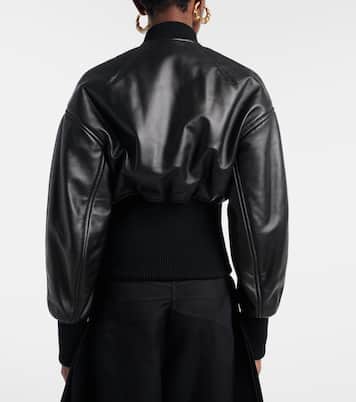 Leather bomber jacket | Alaïa