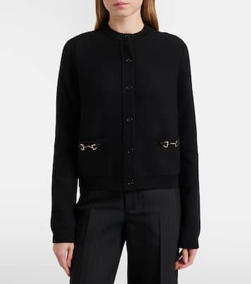 Horsebit wool and cashmere cardigan | Gucci