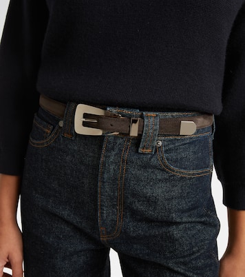 Lucca suede belt | Khaite