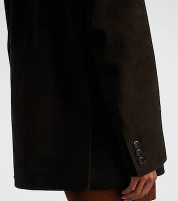 Jacke aus Veloursleder mit Shearling  | Prada