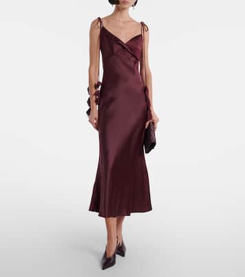 Slipdress aus Satin | Self-Portrait