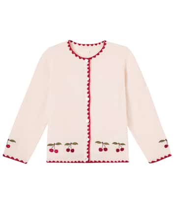 Bestickter Cardigan Collette aus Wolle | Konges Sløjd