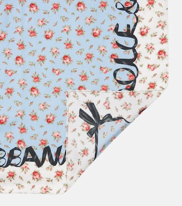 Floral silk twill scarf | Dolce&Gabbana