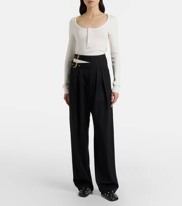 Cotton jersey Henley shirt | Chloé