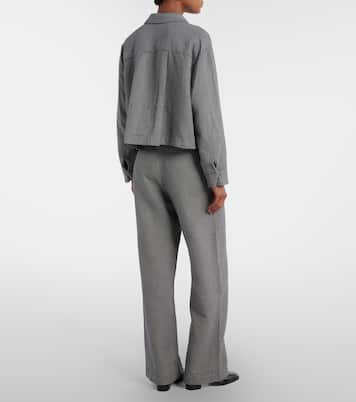 بنطلون بأرجل واسعة من القطن Braylen | Velvet