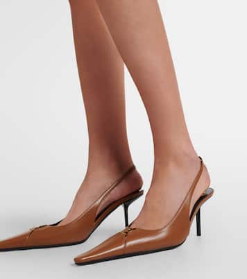 Babylone Breteuil leather slingback pumps | Saint Laurent