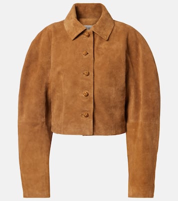 Cropped suede jacket | Róhe