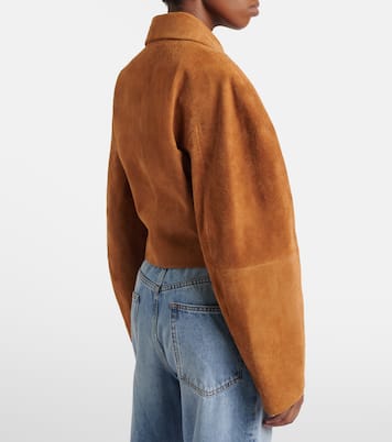 Cropped suede jacket | Róhe