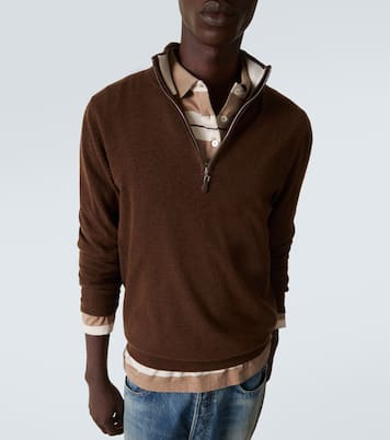 Mr Fenchurch cashmere half-zip sweater | Arch4