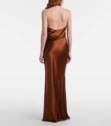 Phoenix embellished silk satin gown | Rebecca Vallance