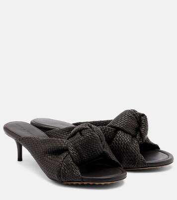 Cherry Intreccio leather sandals | Bottega Veneta