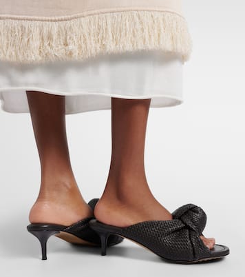 Cherry Intreccio leather sandals | Bottega Veneta