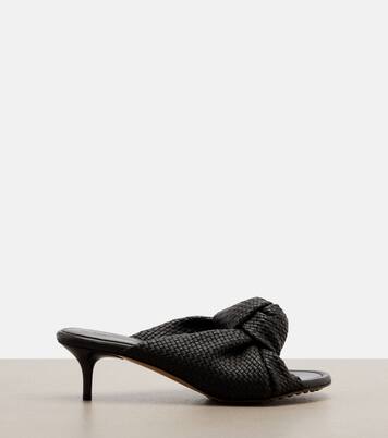 Cherry Intreccio leather sandals | Bottega Veneta
