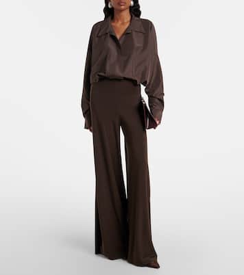 Oversized satin bodysuit | Norma Kamali