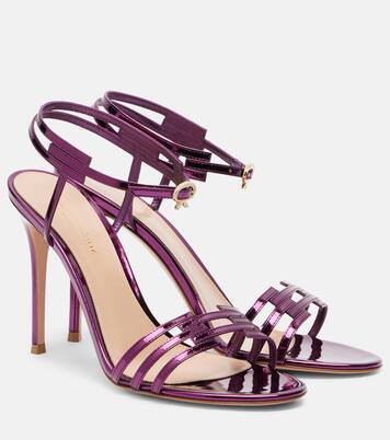 Metallic leather sandals | Gianvito Rossi