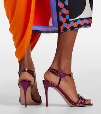 Metallic leather sandals | Gianvito Rossi