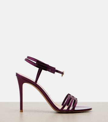 Metallic leather sandals | Gianvito Rossi