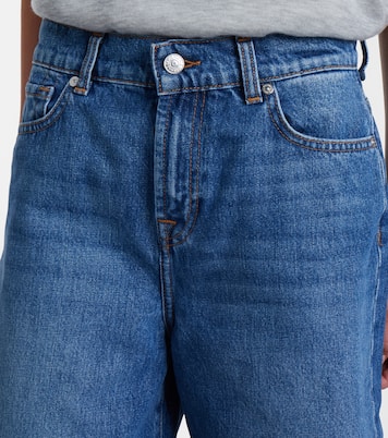 Lola distressed denim Bermuda shorts | 7 For All Mankind
