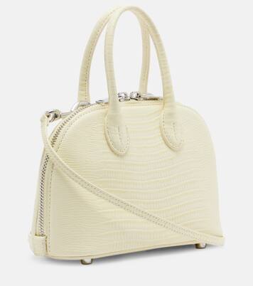 Lizard Small leather top-handle bag | Self-Portrait