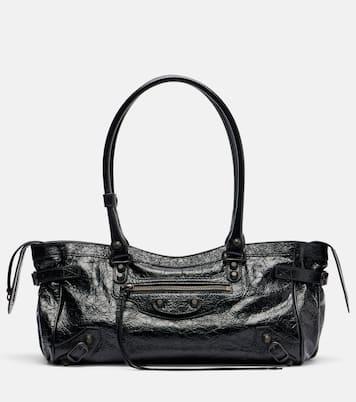 Le City East-West leather shoulder bag | Balenciaga
