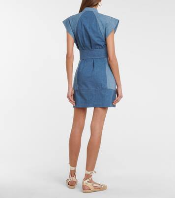 Miniabito di jeans con cintura | Chloé