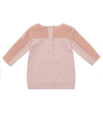 Baby logo cotton-blend sweatshirt dress | Moncler Enfant