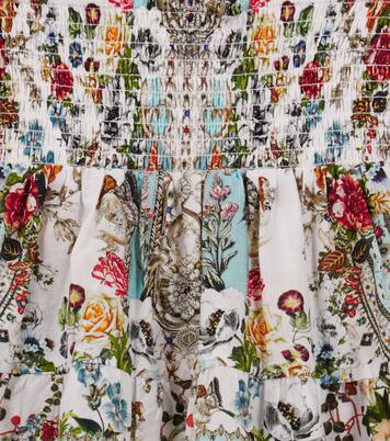 Printed smocked cotton skirt | Camilla Kids