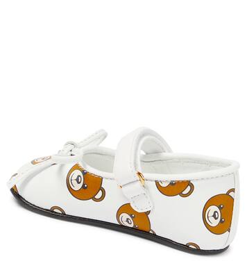 Baby printed leather ballet flats | Moschino Kids