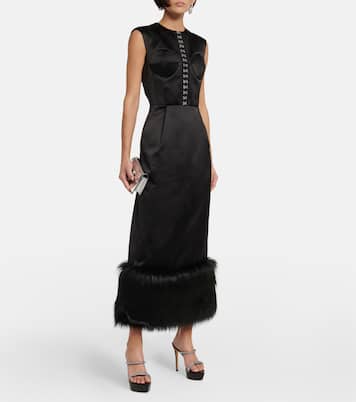 Verzierte Plateausandalen aus Leder | Gianvito Rossi