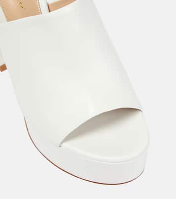 Plateau-Pantoletten Holly aus Leder | Gianvito Rossi