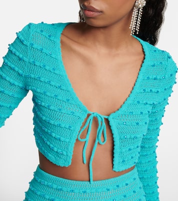 Verzierter Cardigan aus Strick | Self-Portrait