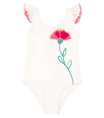 Floral ruffle-trimmed swimsuit | Il Gufo