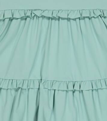 Ruffle-trimmed jersey dress | Il Gufo